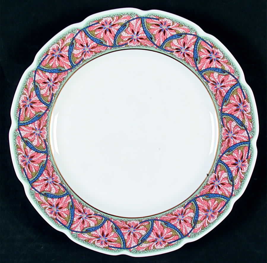Alberti Pink Rose Dessert Luncheon Plate by Raynaud-1