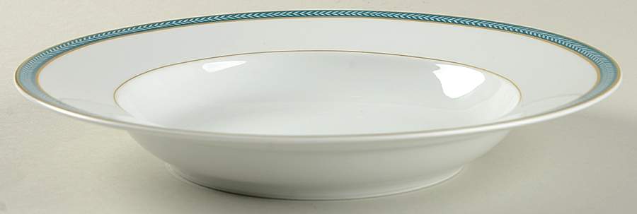 Laurier Bleu Large Rim Soup Bowl by Raynaud-1