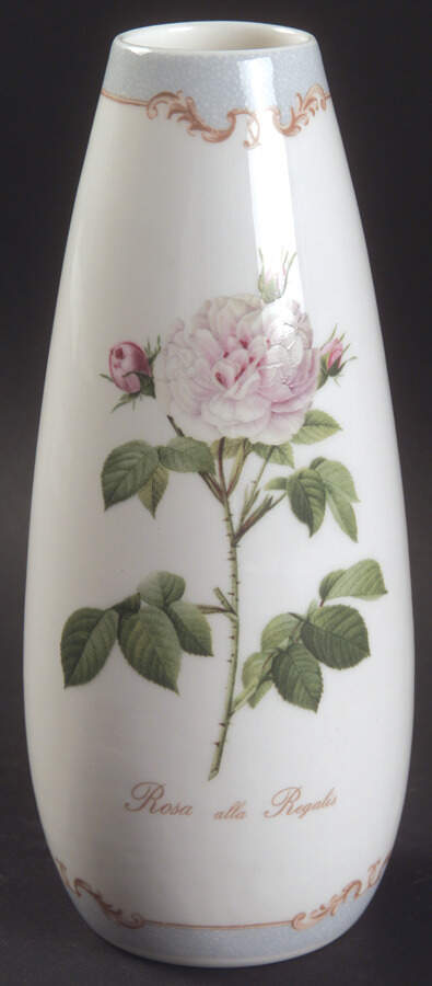 Redoute's Roses 6" Bud Vase by Rosina-Queens-1