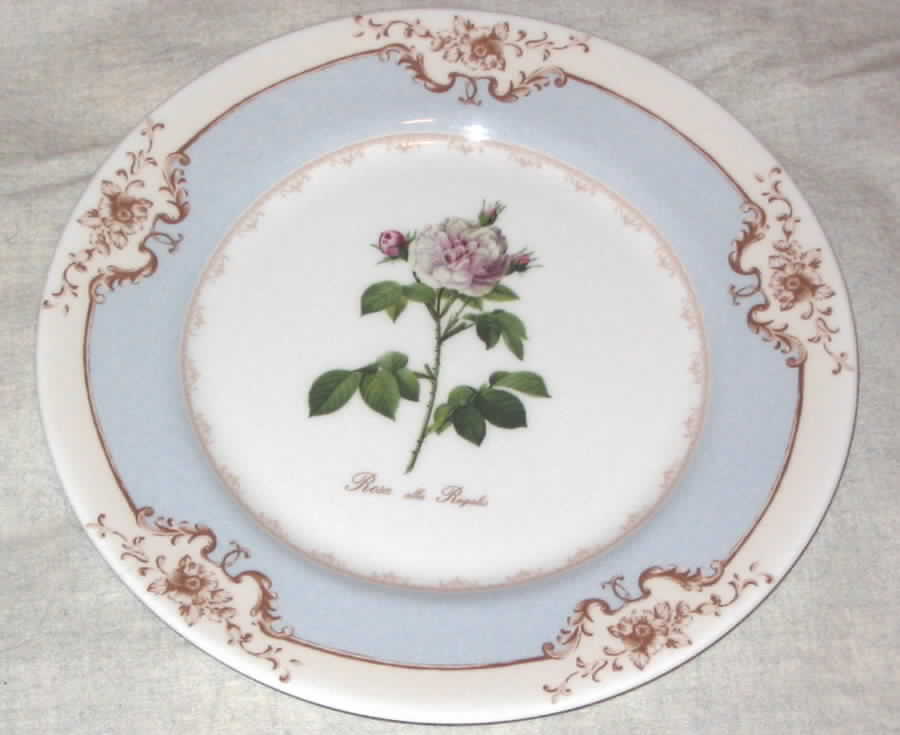 Redoute's Roses Salad Plate by Rosina-Queens-1