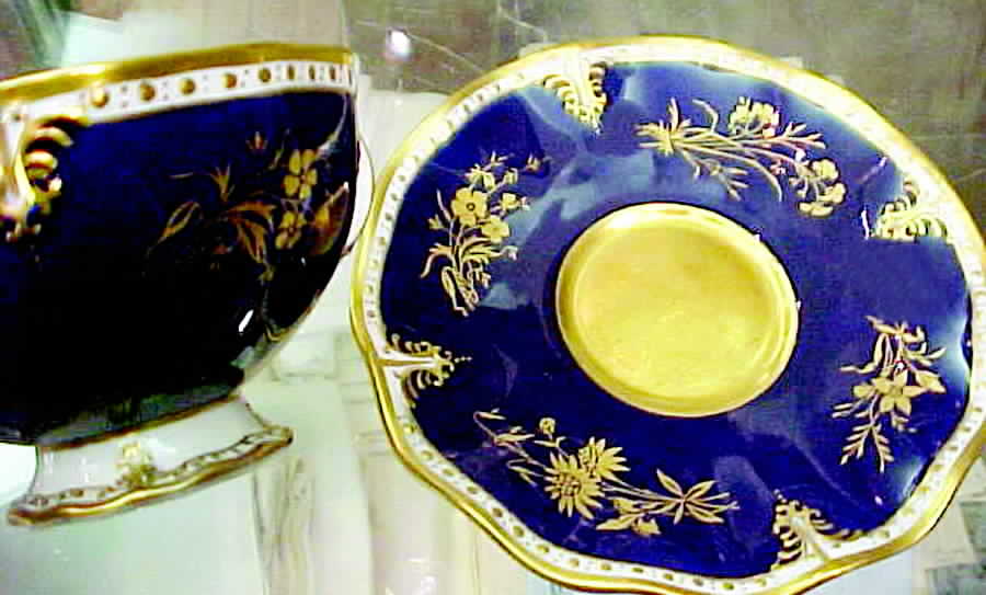 Royal Splendor Footed Cup & Saucer Set by Royal Crown Derby-1