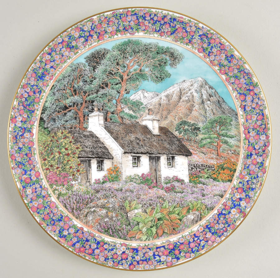 Cottage Gardens Salad Plate by Royal Worcester-1