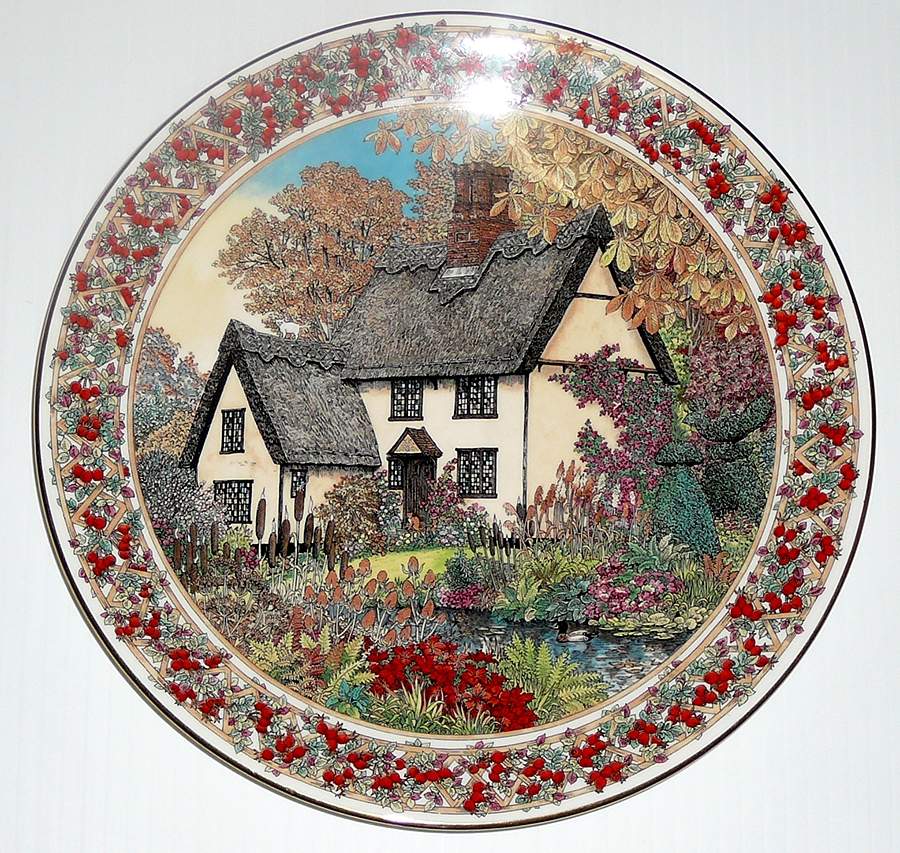 Cottage Gardens Salad Plate by Royal Worcester-1