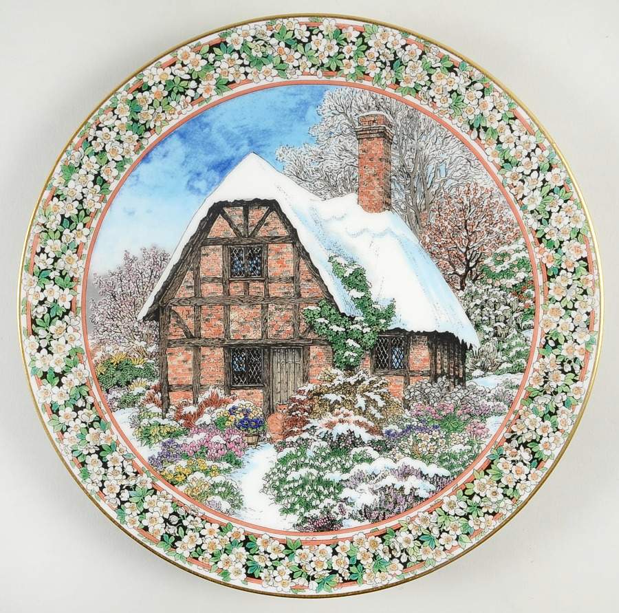 Cottage Gardens Salad Plate by Royal Worcester-1