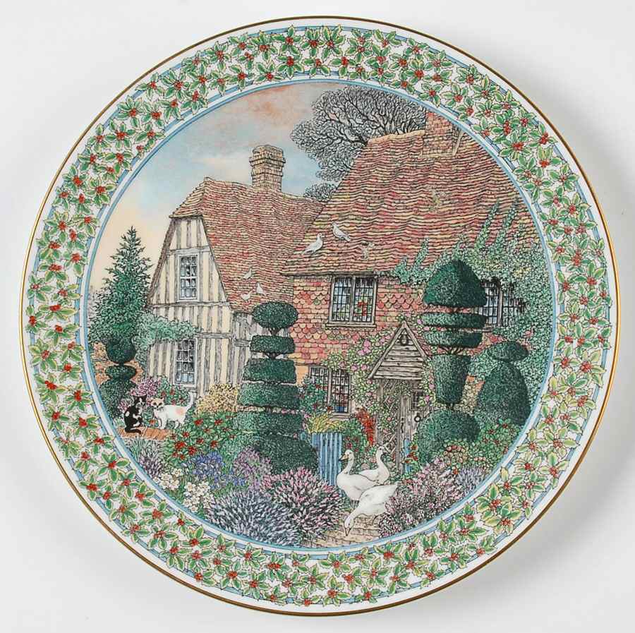 Cottage Gardens Salad Plate by Royal Worcester-1