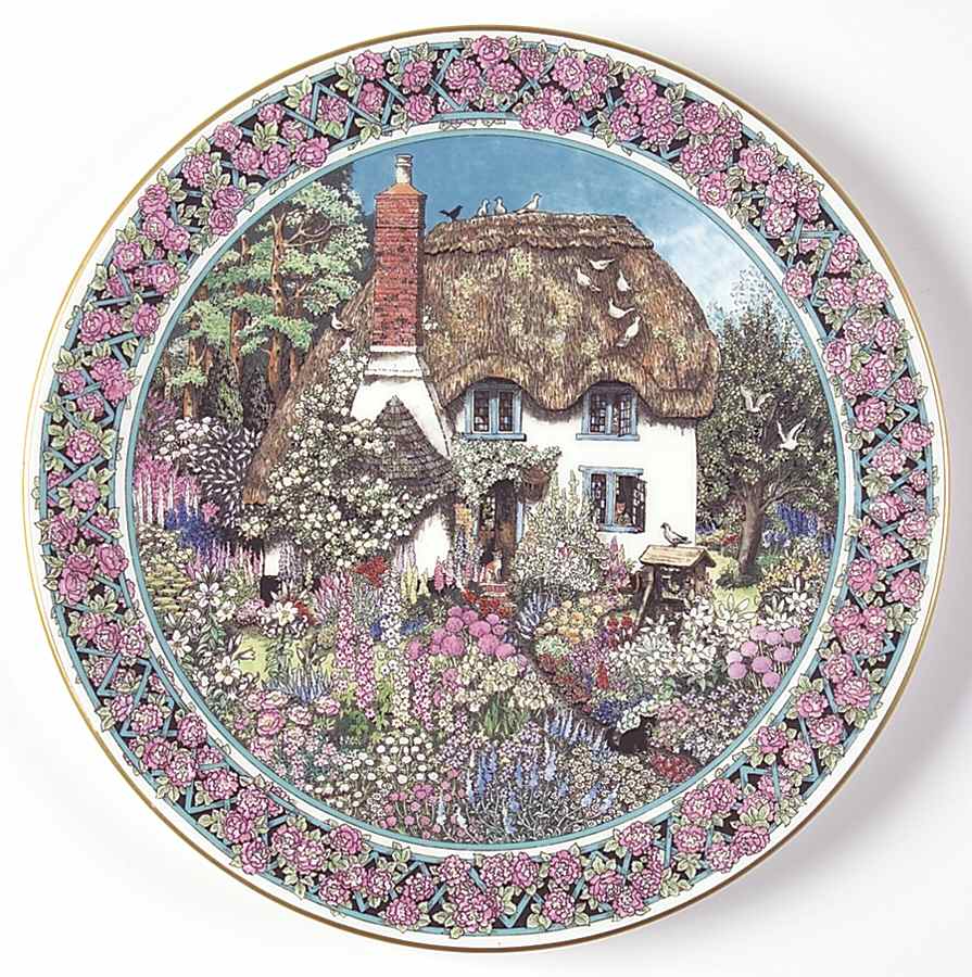 Cottage Gardens Salad Plate by Royal Worcester-1