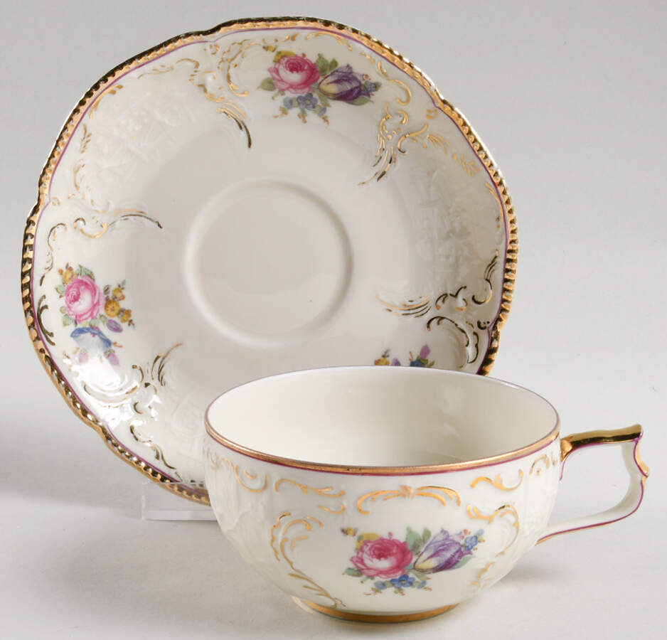 R1279 Flat Cup & Saucer Set by Rosenthal - Continental-1