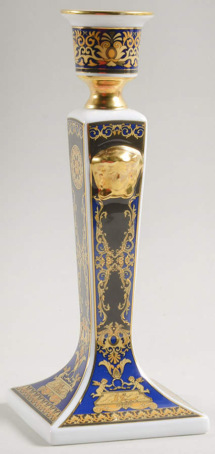 Medusa Blue 8" Tall Candlestick by Rosenthal - Continental-1