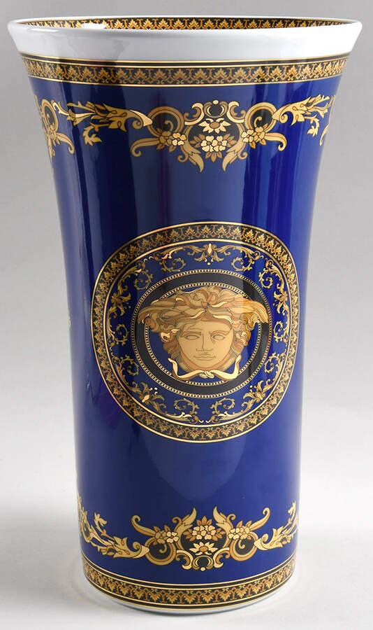 Medusa Blue 13" Vase by Rosenthal - Continental-1