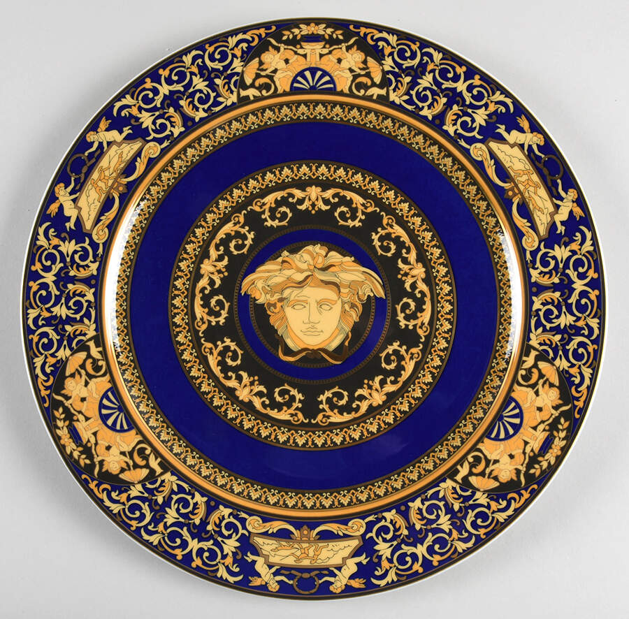 Medusa Blue Service Plate (Charger) by Rosenthal - Continental-1