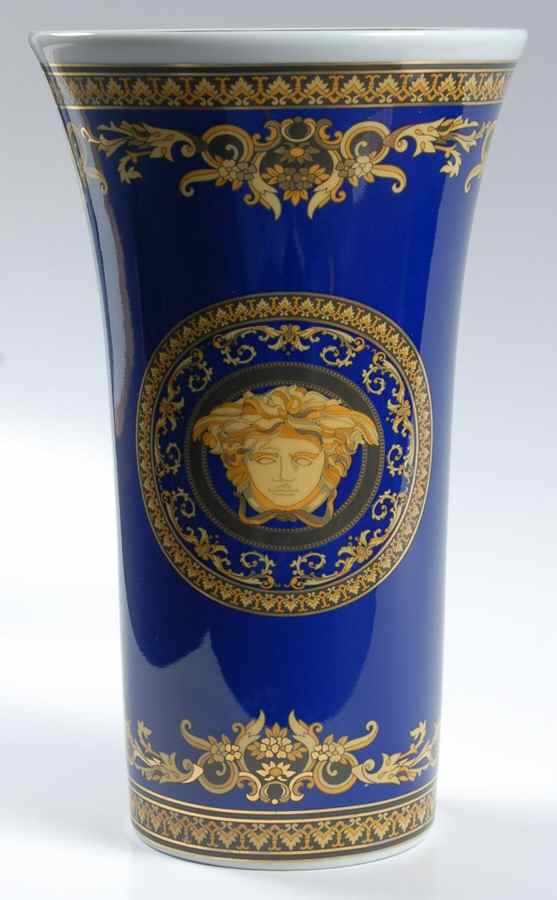 Medusa Blue 10" Vase by Rosenthal - Continental-1