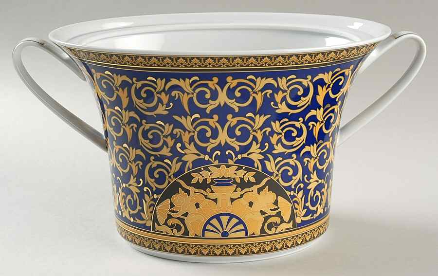 Medusa Blue Oval Tureen No Lid by Rosenthal - Continental-1