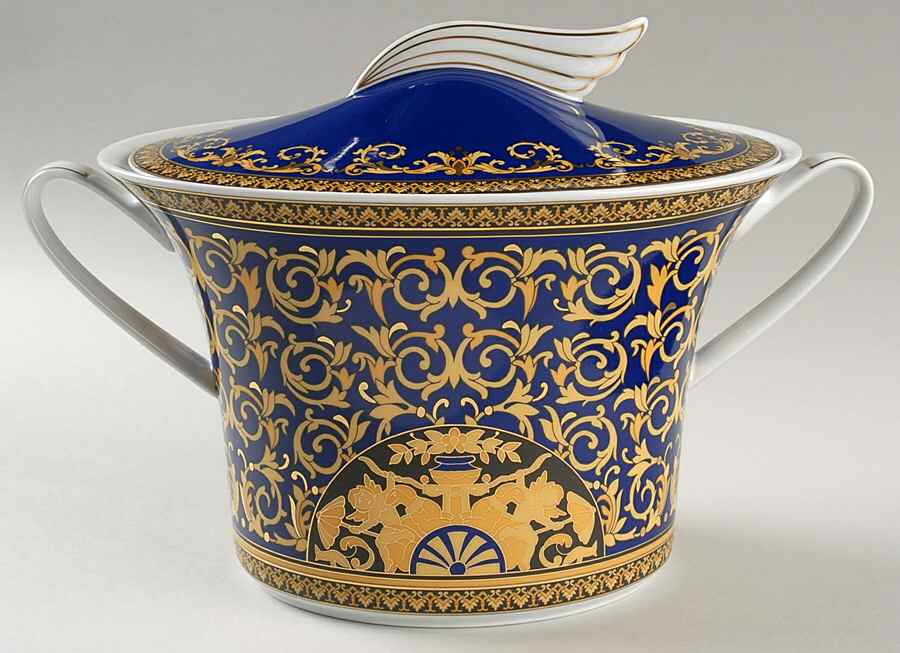 Medusa Blue Oval Tureen & Lid by Rosenthal - Continental-1