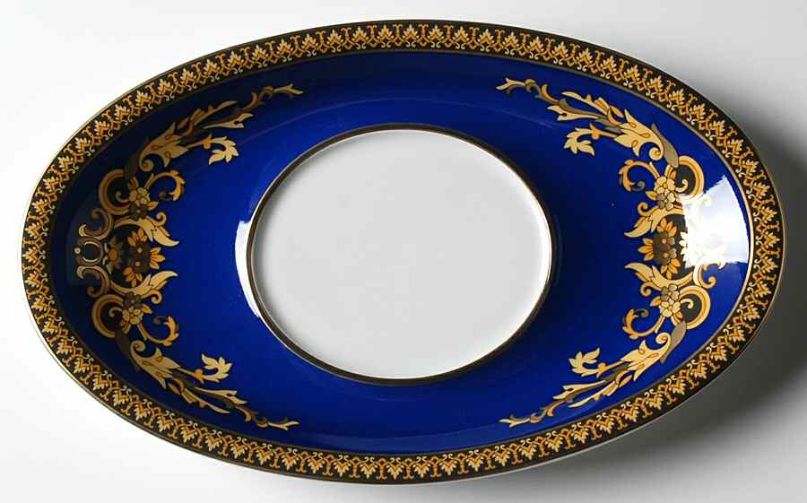 Medusa Blue Underplate for Gravy Boat by Rosenthal - Continental-1