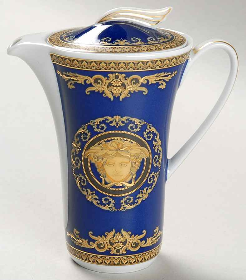 Medusa Blue Mini Coffee Pot & Lid by Rosenthal - Continental-1