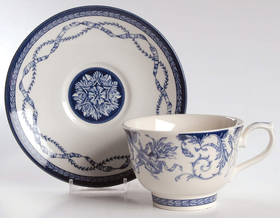 The Royal Palaces Footed Cup & Saucer Set by Rosina-Queens-1