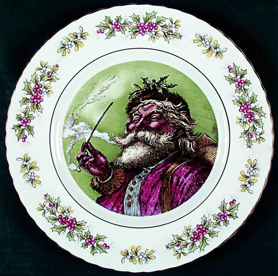 Old St. Nicholas (Swirled Rim) Dinner Plate by Rosina-Queens-1