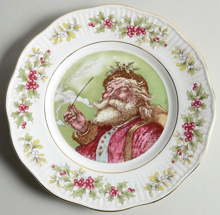 Old St. Nicholas (Swirled Rim) Salad Plate by Rosina-Queens-1