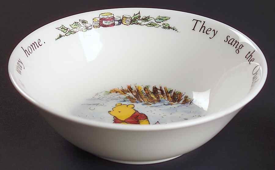 Winnie the Pooh (Disney, Bone) Coupe Cereal Bowl by Royal Doulton-1