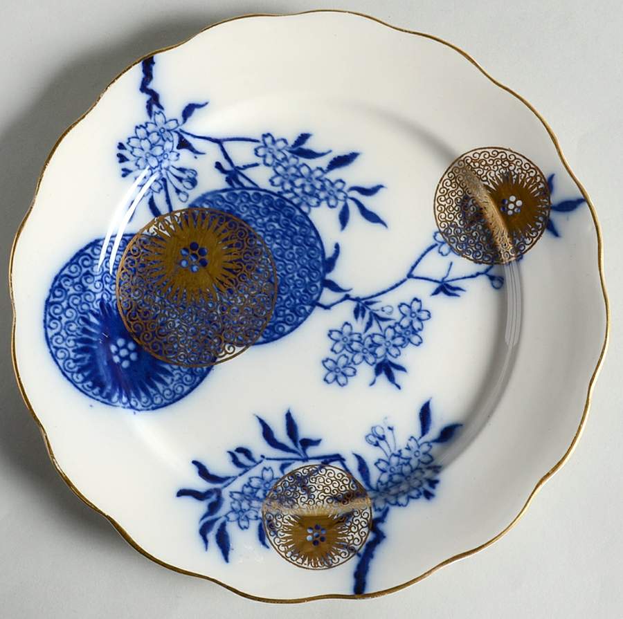 Persian Spray (Scalloped) Salad Plate by Royal Doulton-1
