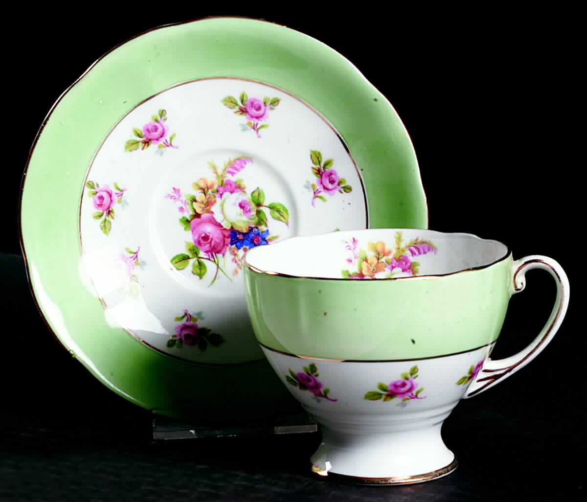 239 Footed Cup & Saucer Set by Royal Standard-1