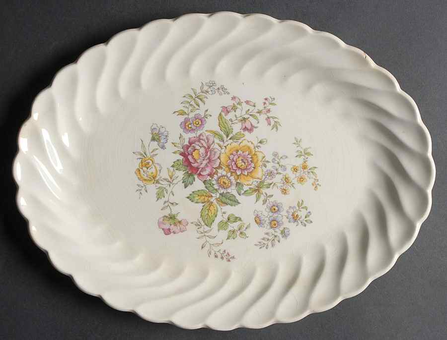 Princess Pat (No Trim) 11" Oval Serving Platter by Royal (USA)-1