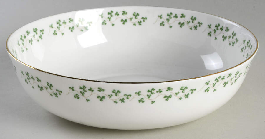 Shamrock 8" Round Vegetable Bowl by Royal Tara-1