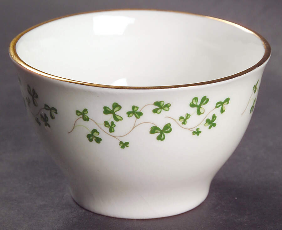 Shamrock Mini Open Sugar Bowl by Royal Tara-1