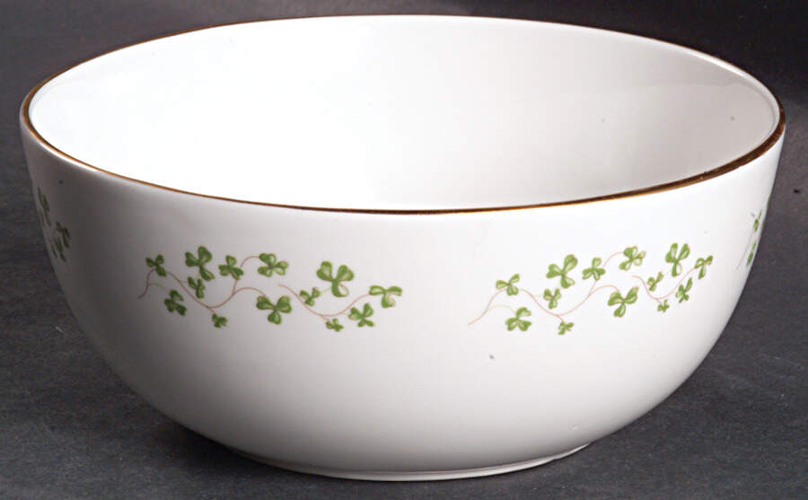 Shamrock Cranberry Bowl by Royal Tara-1