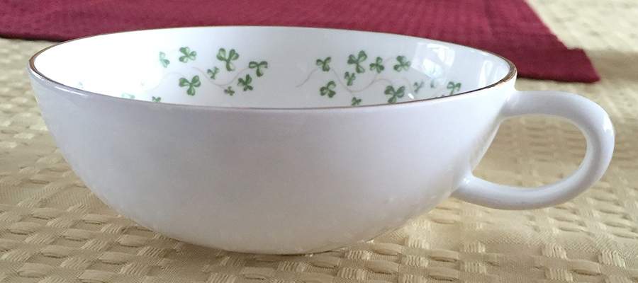 Shamrock Cup for Individual Teapot & Lid with Cup by Royal Tara-1