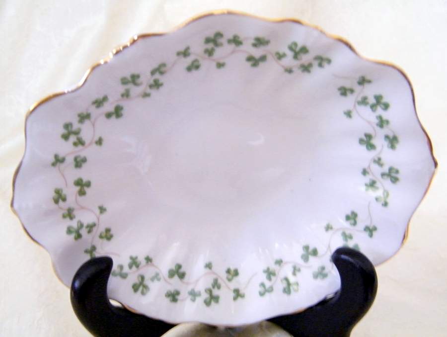 Shamrock 5" Sweet Meat Dish by Royal Tara-1