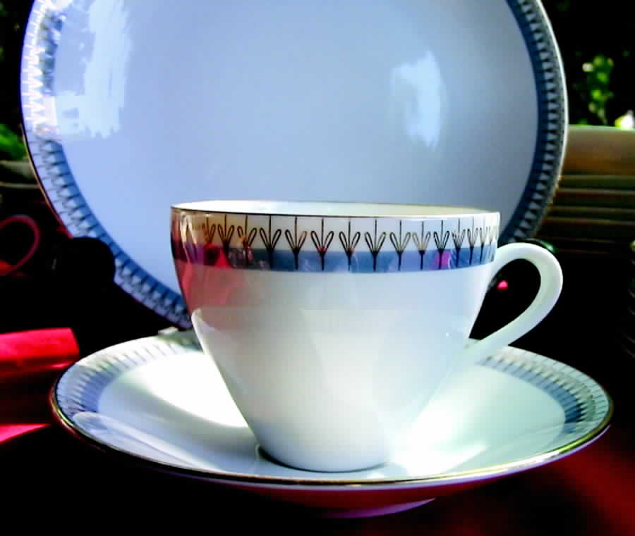 Como Flat Cup & Saucer Set by Rorstrand-1