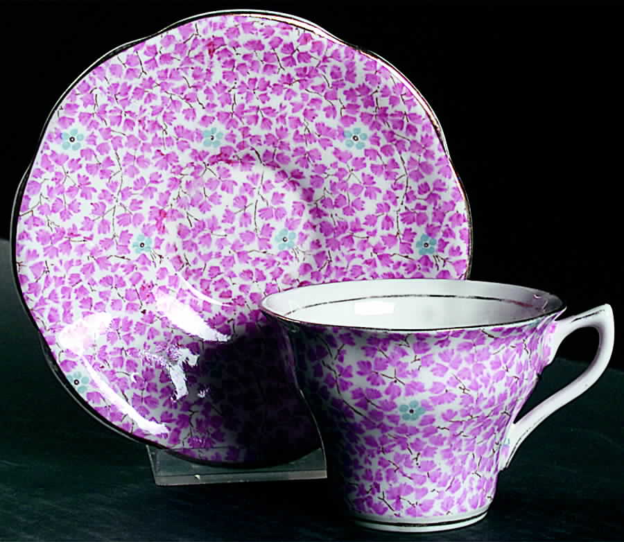 5013a Flat Cup & Saucer Set by Rosina-Queens-1