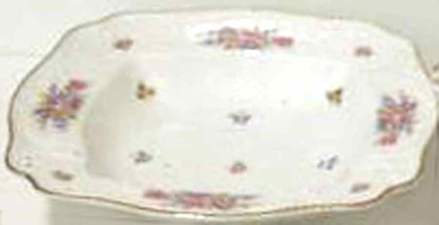 Minuet White (Sans Souci) 9" Square Vegetable Bowl by Rosenthal - Continental-1