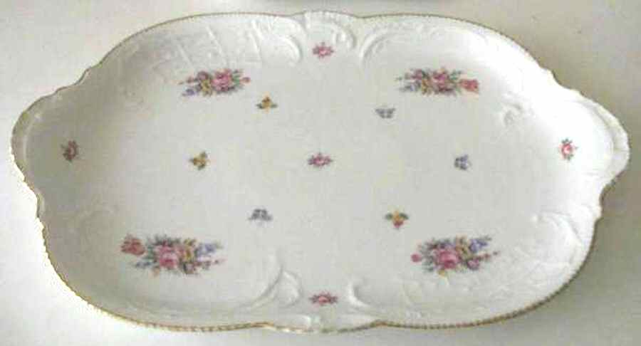 Minuet White (Sans Souci) 19" Oval Serving Platter by Rosenthal - Continental-1