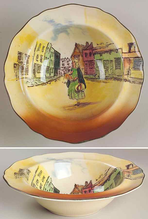 Dickens (Scalloped) Rim Cereal Bowl by Royal Doulton-1