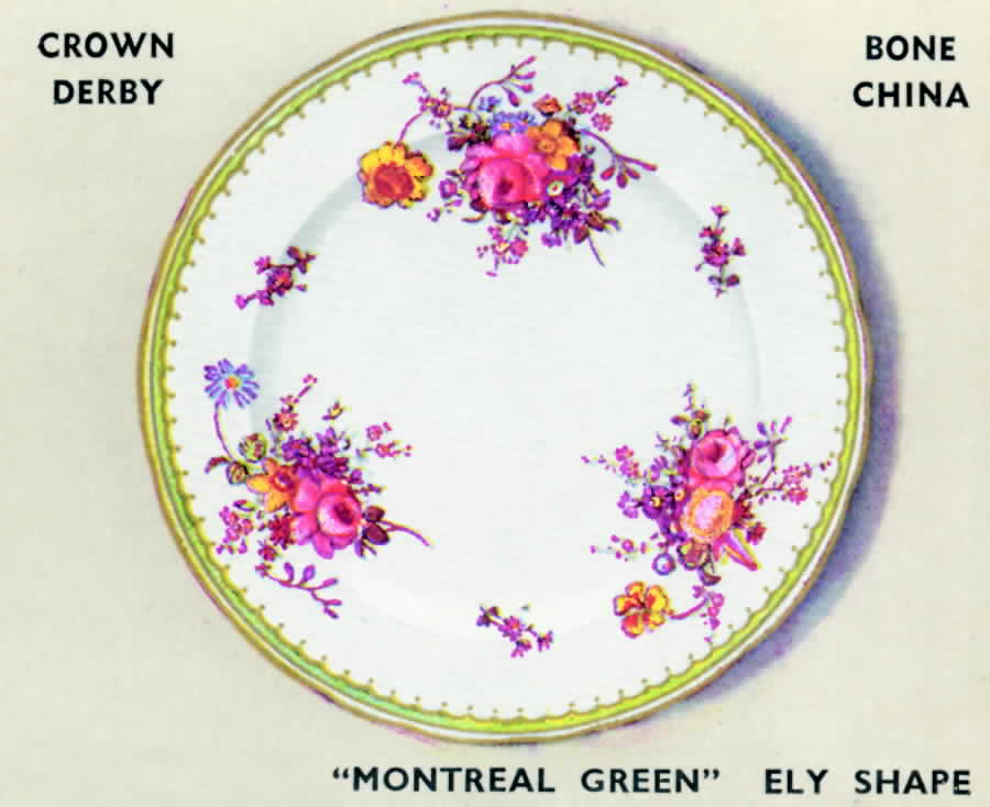 Montreal Green (Ely) Dinner Plate by Royal Crown Derby-1