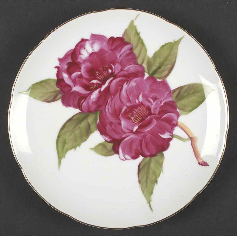 Camellia Gigantea (Scalloped) Salad Plate by Rossetti-1