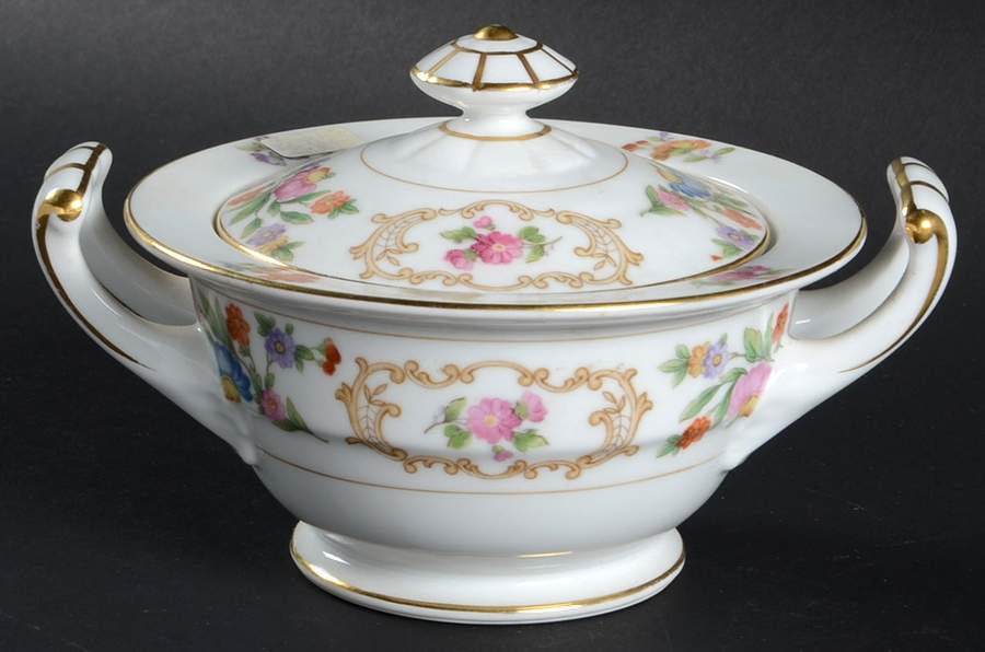 RO77 Sugar Bowl & Lid by Rose (Japan)-1