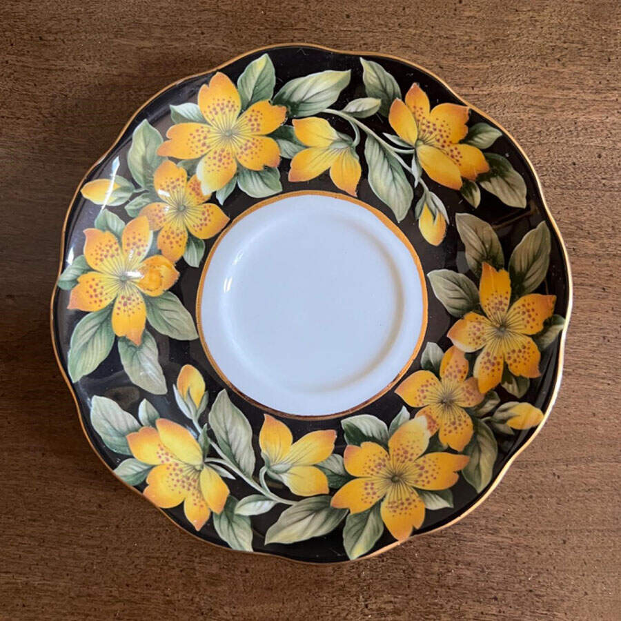 Bouquet Series Saucer for Footed Cup by Royal Albert-1