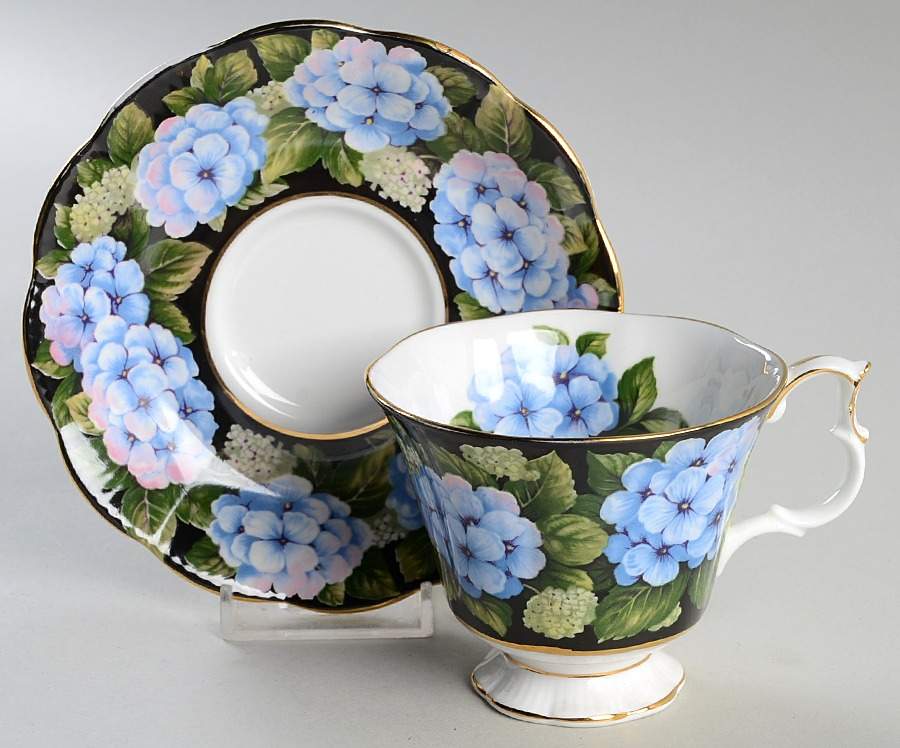 Bouquet Series Footed Cup & Saucer Set by Royal Albert-1