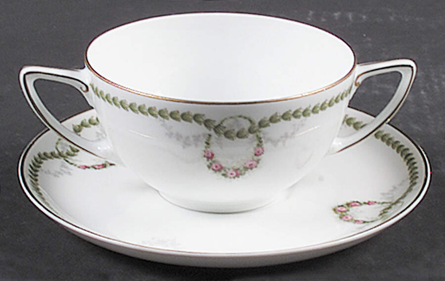 R1112 Flat Bouillon Cup & Saucer by Rosenthal - Continental-1