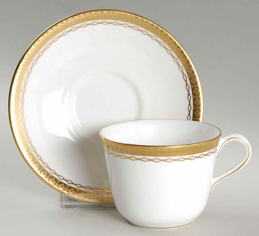 Tiepolo Flat Cup & Saucer Set by Royal Crown Derby-1