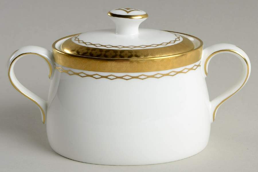 Tiepolo Sugar Bowl & Lid by Royal Crown Derby-1