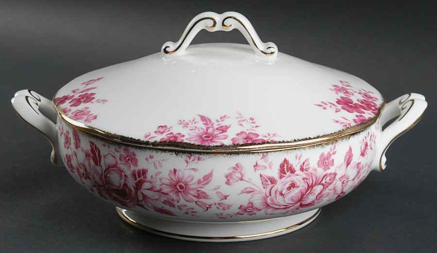 Paradise Red Round Covered Vegetable by Royal Albert-1