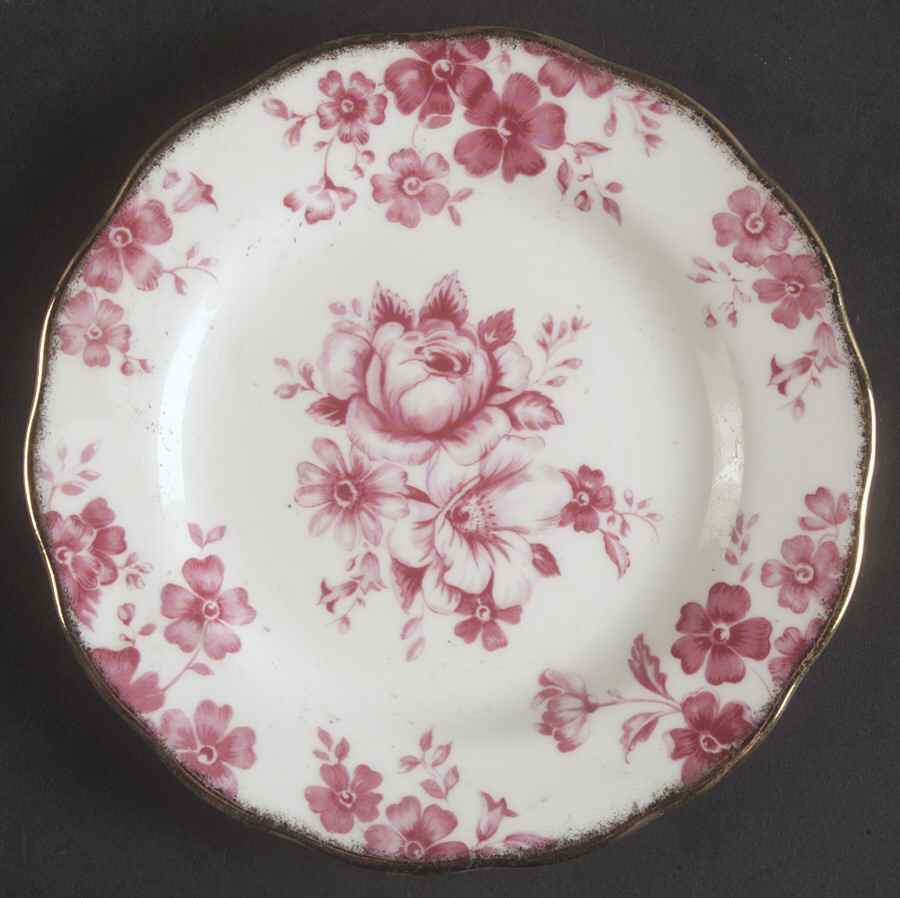 Paradise Red Bread & Butter Plate by Royal Albert-1