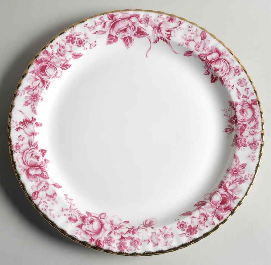 Paradise Red 13" Chop Plate (Round Platter) by Royal Albert-1
