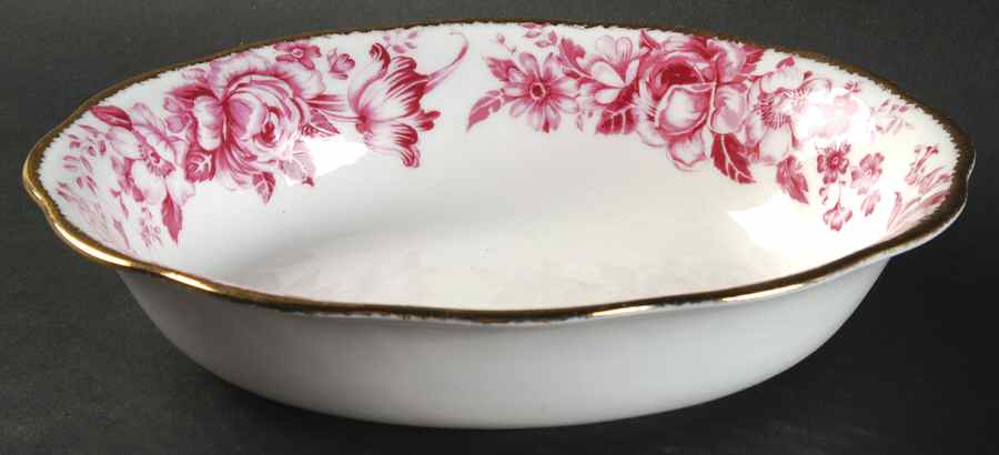 Paradise Red 9" Oval Vegetable Bowl by Royal Albert-1