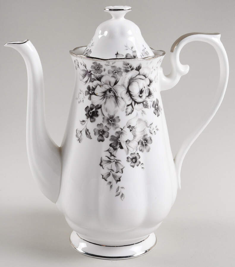 Paradise Black Coffee Pot & Lid by Royal Albert-1