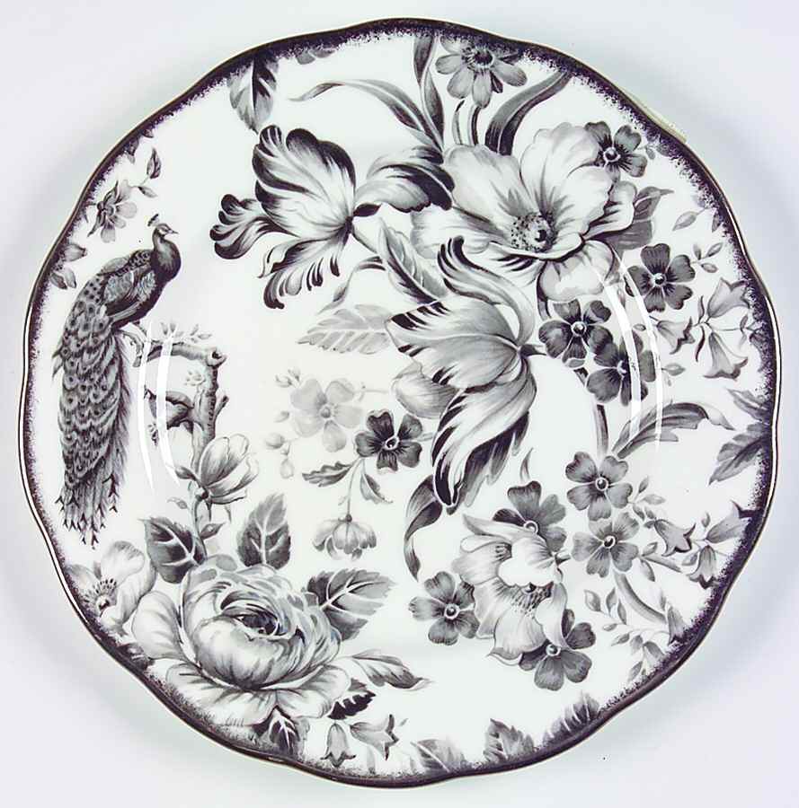 Paradise Black Salad Plate by Royal Albert-1